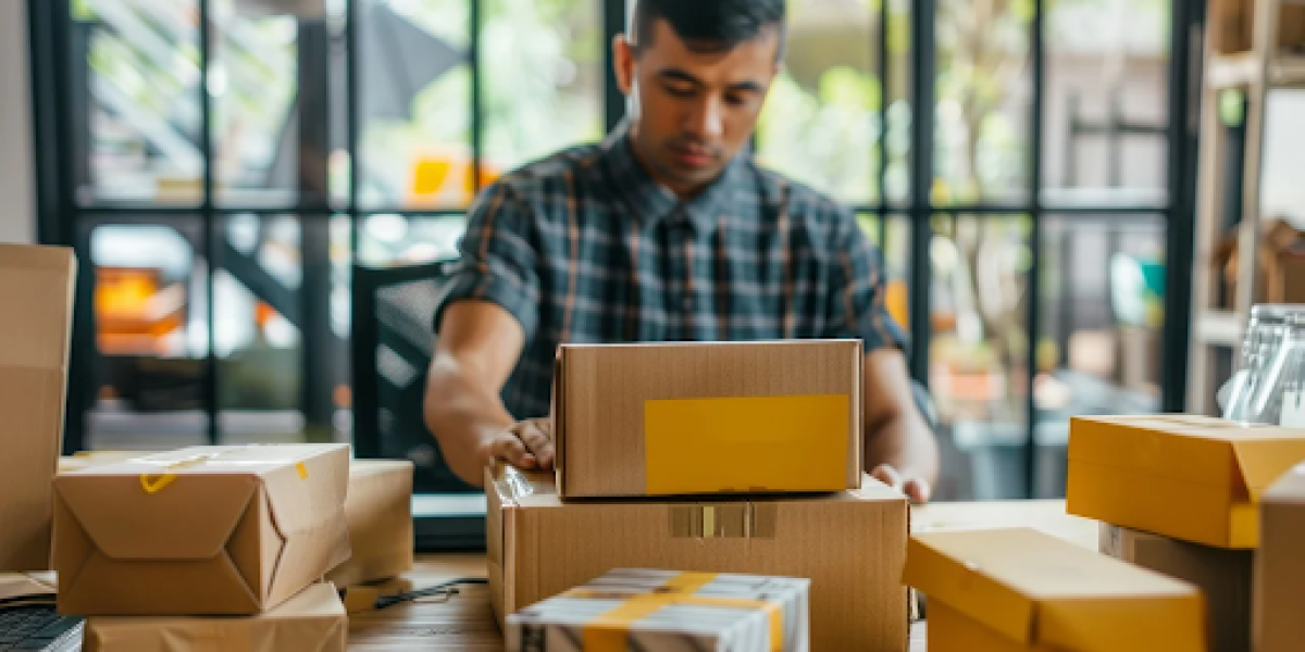 A seller on amazon with multiple parcels.
